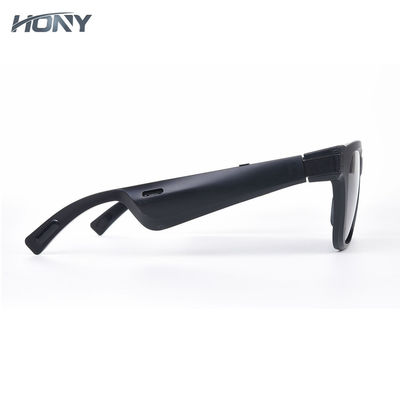 Pour la couleur noire polarisée rectangulaire de lunettes de soleil audio de Bluetooth de tenor de cadres de