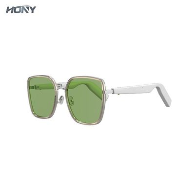 Anti lunettes de soleil sans fil intelligentes bleues de Bluetooth avec le microphone de casque de sport