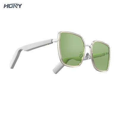 Anti lunettes de soleil sans fil intelligentes bleues de Bluetooth avec le microphone de casque de sport