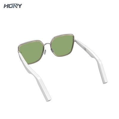 Anti lunettes de soleil sans fil intelligentes bleues de Bluetooth avec le microphone de casque de sport