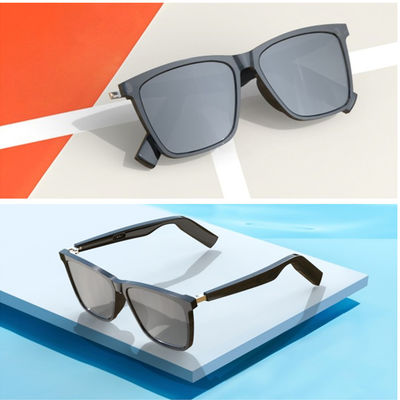 Casque sans fil de sport nouveaux de Bluetooth 5,0 de lunettes de soleil en verre futés extérieurs de Bluetooth avec d'anti lunettes de soleil bleues de microphone