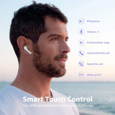 Bluetooth 5,0 écouteurs stéréo imperméables sans fil d'Earbuds TWS dans l'oreille