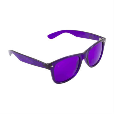 Lunettes de soleil UV de thérapie de couleur légère de lentille de Violet Tinted Glasses UVB