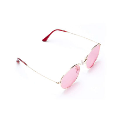 Protection des lunettes de soleil UVA de thérapie de couleur de Rose Lens Chakra Mood Light