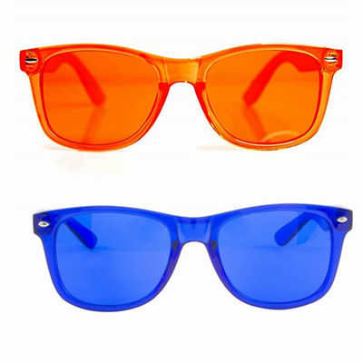 Les lunettes de soleil de amplification de couleur de l'humeur Anti-UV400 colorent des verres d'oeil de thérapie