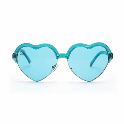 Cadre de coeur de Chromotherapy Aqua Blue Colour Therapy Sunglasses