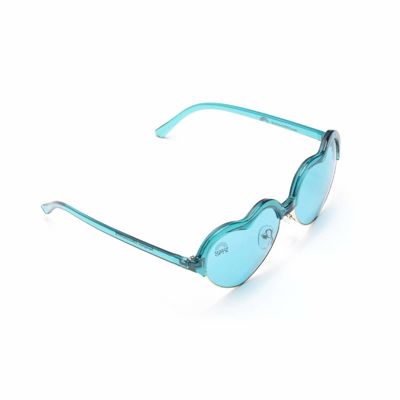 Cadre de coeur de Chromotherapy Aqua Blue Colour Therapy Sunglasses