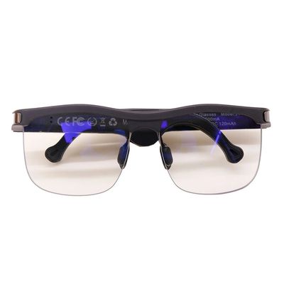 Audio ouvert d'oreille en verre de lunettes de soleil sans fil intelligentes de Bluetooth conduisant des lunettes de soleil