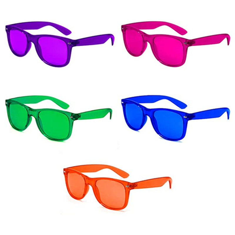 Le cadeau léger de couleurs en verre de thérapie fournit les lunettes de soleil unisexes pour détendre des verres
